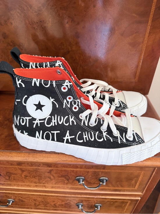NEW CONVERSE UNT1TL3D Hi Not a Chuck Black Men’s Graphic Sneakers, Street US 10 main image 5